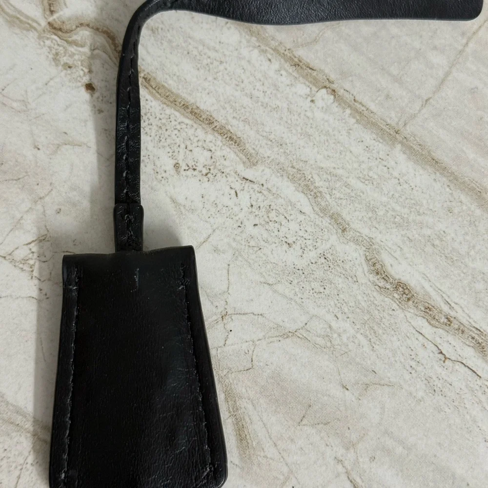 Michael Kors Black Leather Cloche with Gold Key - Picture 3 of 4